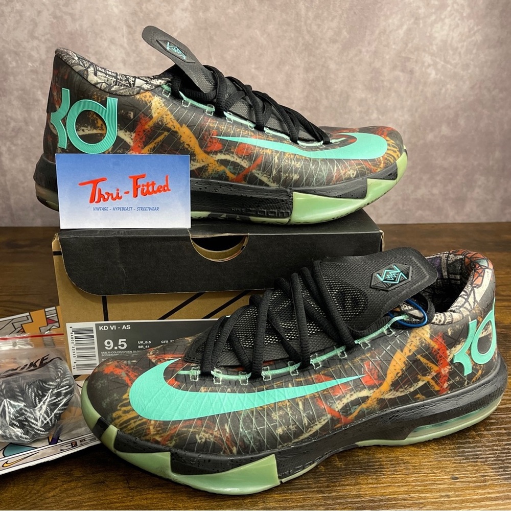 Nike KD 6 All Star Illusion 2014 Size 9.5 647781-930 Men’s Basketball Sneakers